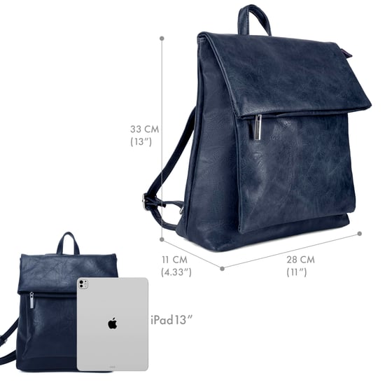 Women's Fashion Backpack in Navy - Image 2