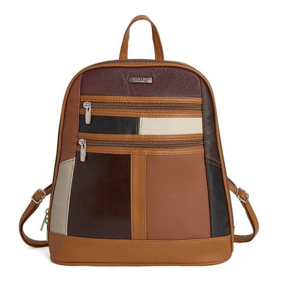 Ladies' Genuine Leather Backpack in Multicolour - Image 1