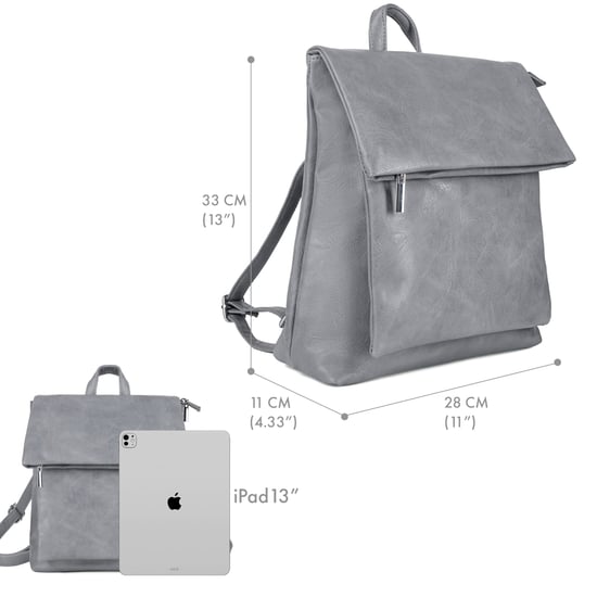 Women's Fashion Backpack in Grey - Image 2