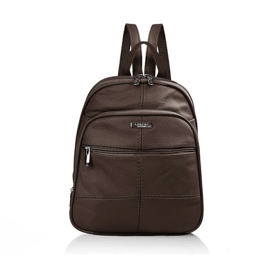 Women's Genuine Leather Backpack in Dark Brown - Image 1