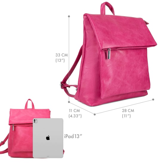 Women's Fashion Backpack in Rose - Image 2