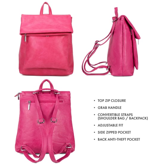 Women's Fashion Backpack in Rose - Image 3