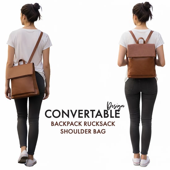Women's Fashion Backpack in Black - Image 5