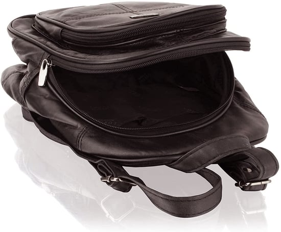 Women's Genuine Leather Backpack in Brown - Image 6