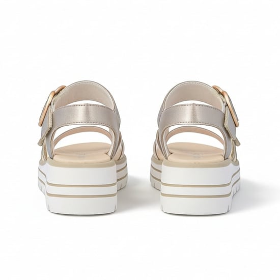 Remonte D3n50 Womens Ankle Strap Sandals Beige - Image 4