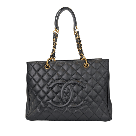 Chanel GST Black Caviar Gold - Image 1