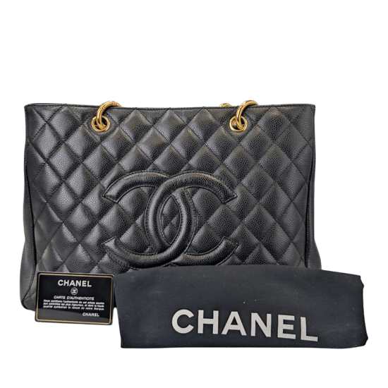 Chanel GST Black Caviar Gold - Image 2