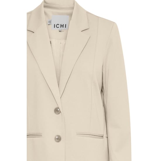 ICHI Beige Gerecycled Polyester Blazer - Image 3