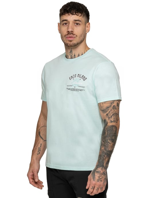 Enzo Milano | Mens Atelier Print T-Shirt - Image 3