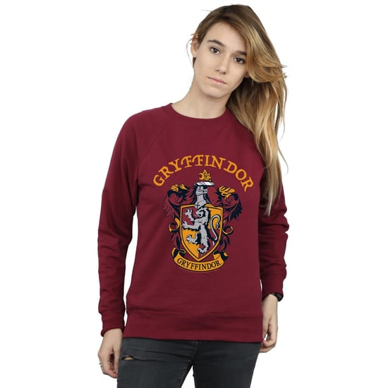 Harry Potter Dames/Dames Gryffindor Crest Sweatshirt (Bourgondië) - Image 2