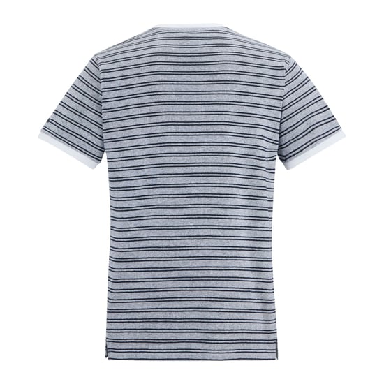 Regatta Heren Benlin Gestreept T-Shirt (Wit, Marine) - Image 2