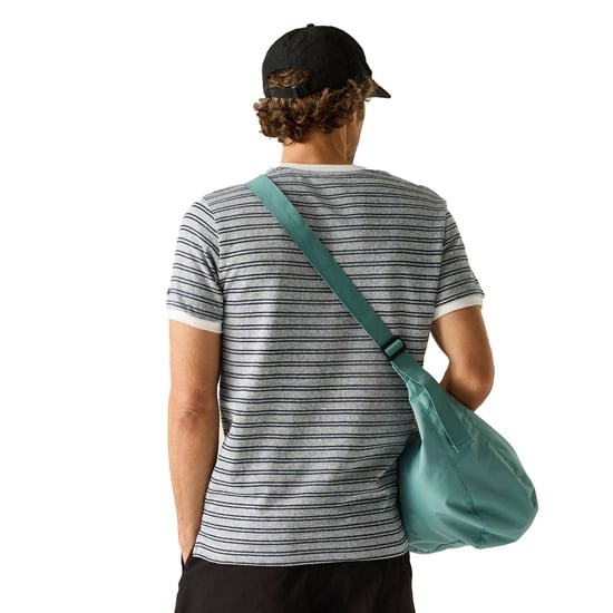 Regatta Heren Benlin Gestreept T-Shirt (Wit, Marine) - Image 4