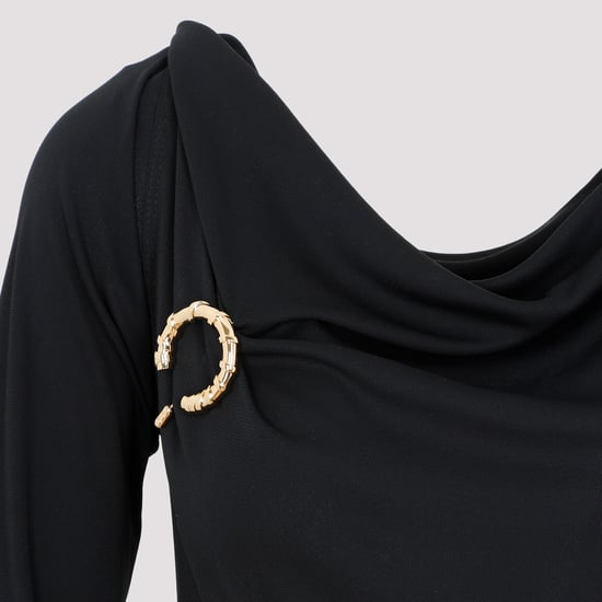 Lanvin Ls Draperad Midiklänning - Image 4
