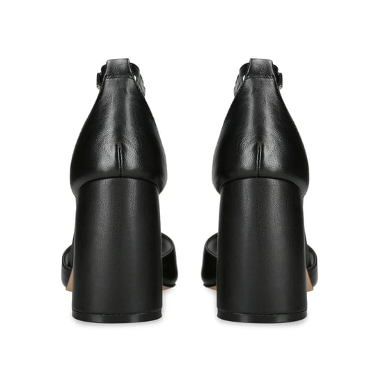 Leather Missty Black Heels - Image 3