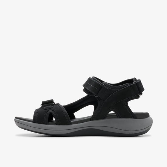 Mira Vrije Zwarte Nubuck Sandalen - Image 2