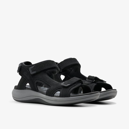 Mira Vrije Zwarte Nubuck Sandalen - Image 4