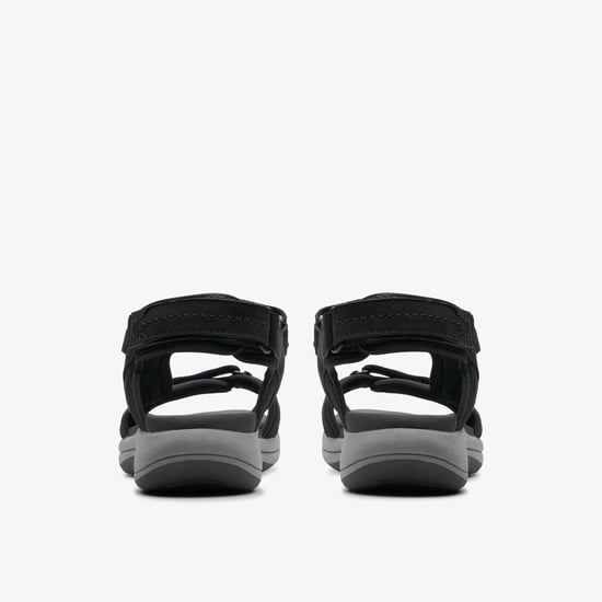 Mira Vrije Zwarte Nubuck Sandalen - Image 5