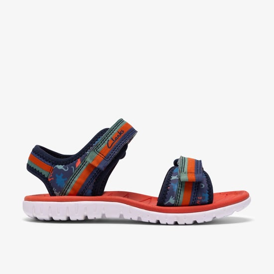 Surfing Tide K Navy Print Sandals - Image 1