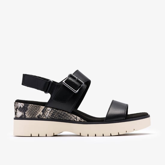 Diaz Rose Black Combi Sandals - Image 1