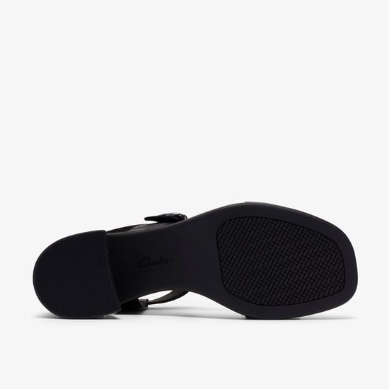 Jaylan Sol Black Leather Sandals - Image 3