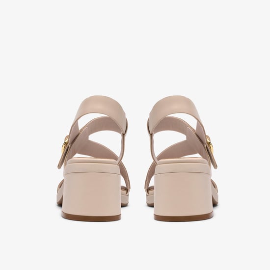 Jaylan Sol Off White Lea Sandals - Image 5