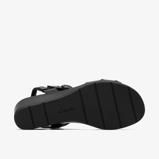 Kacha Twist Black Leather Sandals - Image 3
