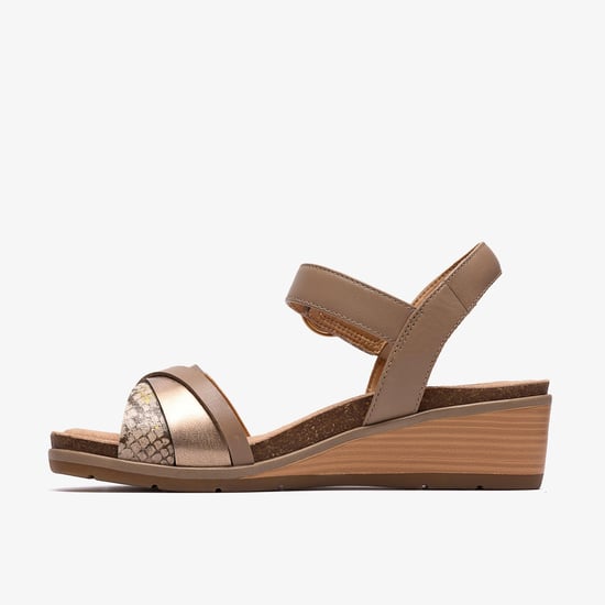 Kacha Twist Taupe Combi Lea Sandals - Image 3