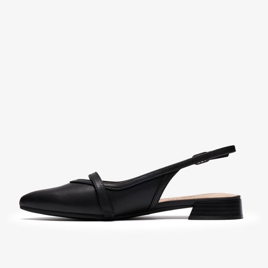 Natalyn Sling Black Leather Shoes - Image 2