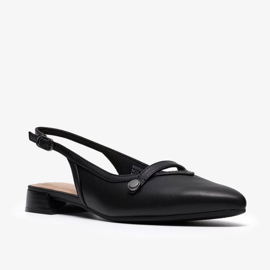 Natalyn Sling Black Leather Shoes - Image 4