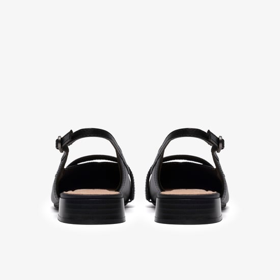 Natalyn Sling Black Leather Shoes - Image 5