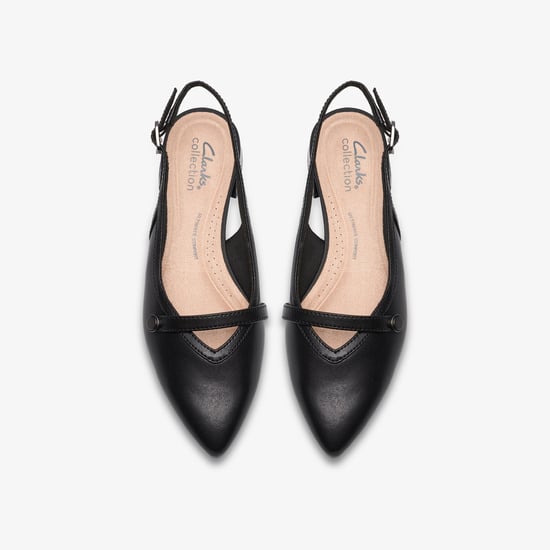 Natalyn Sling Black Leather Shoes - Image 6