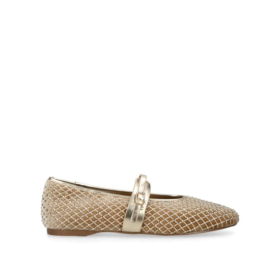Rejoice Gold Ballet Flats - Image 1