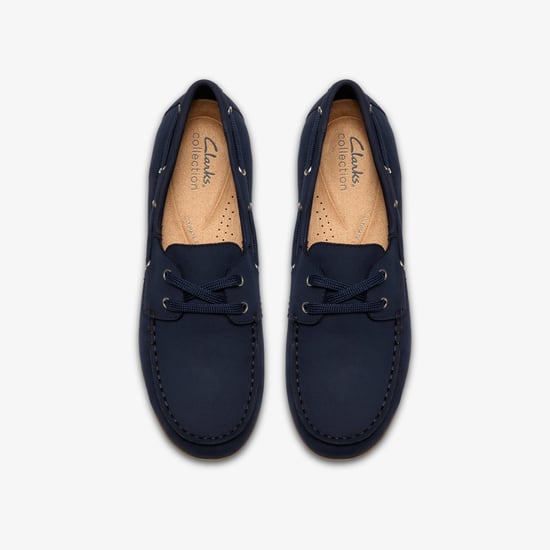 Elliotte Boat Navy Leather Shoes - Image 6