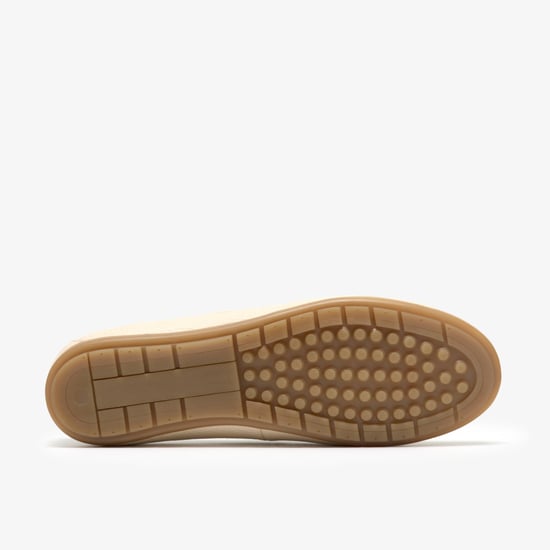 Elliotte Boat Cream Leather Shoes - Image 3