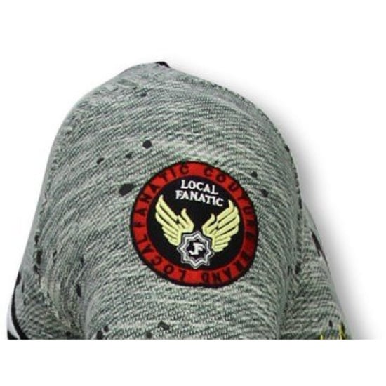Local Fanatic Longfit asymmetric embroidery t-shirt patches - Image 2