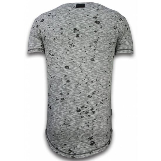 Local Fanatic Longfit asymmetric embroidery t-shirt patches - Image 2