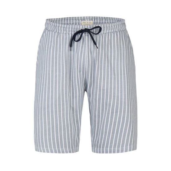 Phil & Co Heren shortama korte pyjama set donkerblauw/grijs gestreept - Image 2
