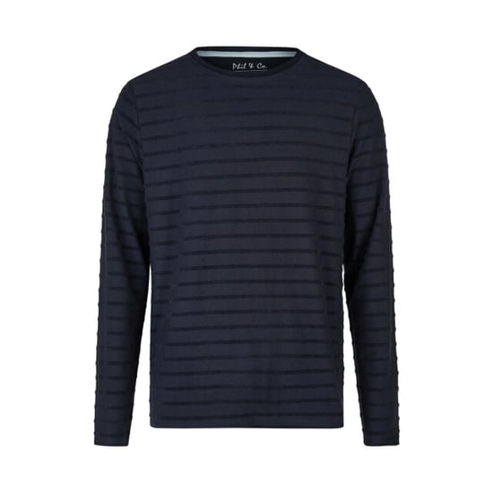 Phil & Co Heren lange pyjama set donkerblauw/grijs gestreept - Image 2