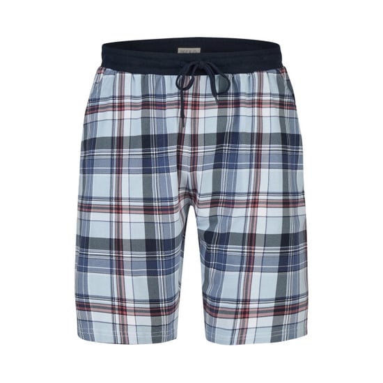 Phil & Co Heren shortama korte pyjama set rood/blauw geruit - Image 2