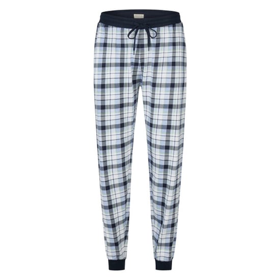 Phil & Co Heren lange pyjama set blauw geruit - Image 3