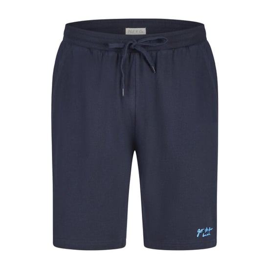 Phil & Co Heren shortama korte pyjama set grijs/donkerblauw gestreept - Image 3