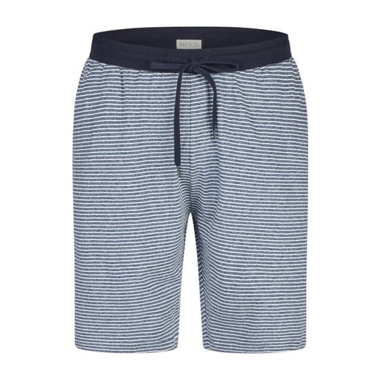 Phil & Co Heren shortama korte pyjama set donkerblauw/grijs - Image 3