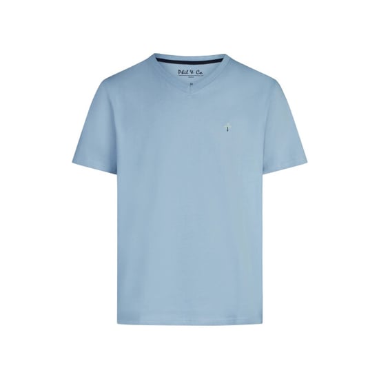 Phil & Co Heren shortama korte pyjama set blauw gestreept - Image 3