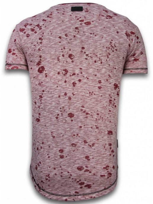 Local Fanatic Longfit asymmetric embroidery t-shirt patches - Image 2