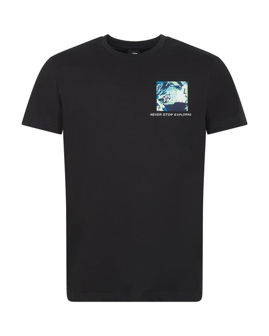 The North Face Men’s Heat Map Short Sleeve T-Shirt Black - Image 2