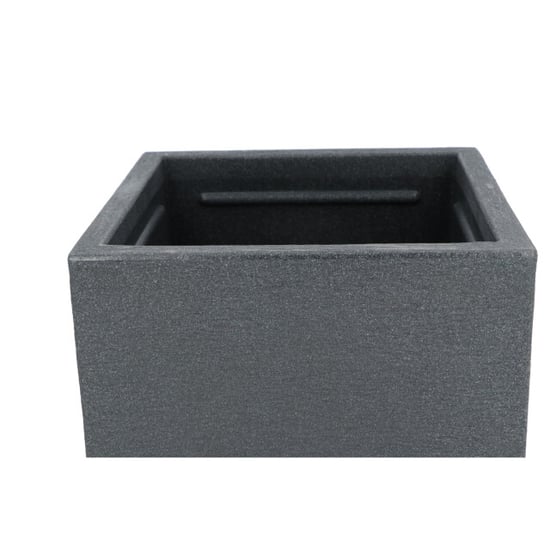 4gardenz Plantenbak stone 30x30x40 cm bloembak binnen en buiten antraciet - Image 5