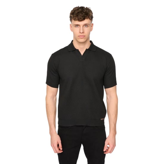Duck and Cover Heren Morwin Poloshirt (Zwart) - Image 1