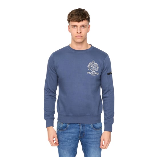 Duck and Cover Heren Stoneham Crew Neck Sweatshirt (Denim Blauw) - Image 1