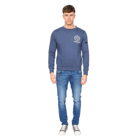 Duck and Cover Heren Stoneham Crew Neck Sweatshirt (Denim Blauw) - Image 4