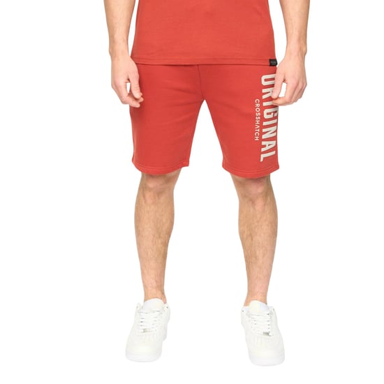 Crosshatch Heren Kensby Shorts (Rood) - Image 1